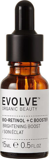 Evolve Beauty Bio-retinol + C Serum Booster Pentru Față cu Bakuchiol și Vitamina C pentru Strălucire 15ml
