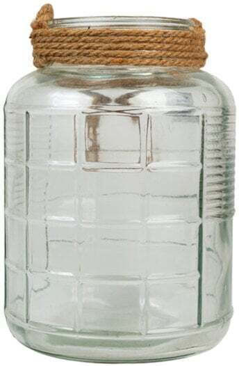 ED Collection Glass Lantern Transparent 21.5x34cm