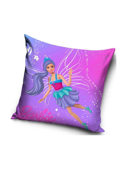 Kinder Wurfkissen 40x40 Barbie Ariel Samt