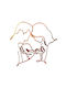 Acryl Kuchen Seiten Topper Familie Kind Eltern Gold
