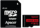 Apacer microSDXC 128GB U1 V10 A1 UHS-I 100MB/s με αντάπτορα