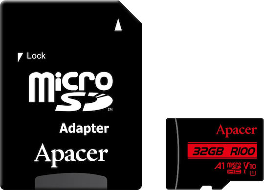 Apacer microSDXC 128GB U1 V10 A1 UHS-I 100MB/s with Adapter