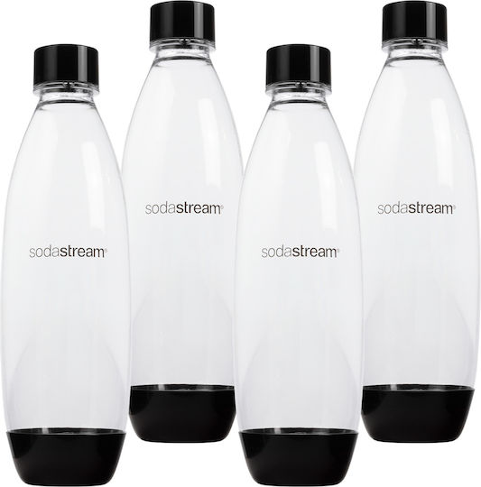 Sodastream 1L Fuse Bottles Twin Pack Black 2 Pieces