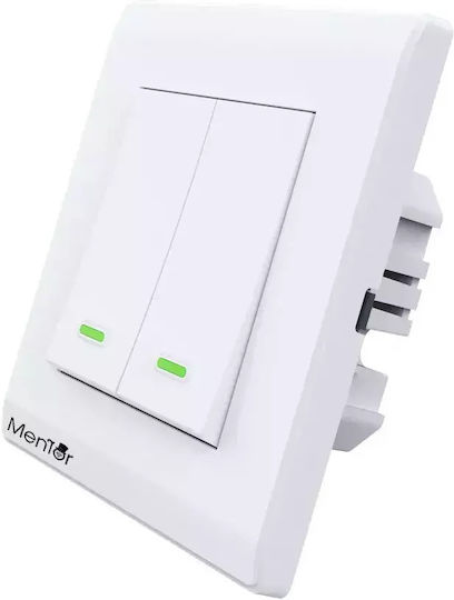 Comutator De Perete Electric Montat Pe Perete Senzor De Mișcare Wi-Fi Cu Ramă Albă