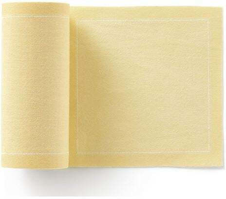 Suport pahare rolă Placemats Tesatura Galben 50buc