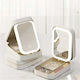 Organizator Cosmetice Cu Separatoare Alb 16.5x11.5x6cm