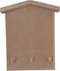 Mdf Σπιτάκι-Κρεμάστρα 20.5x16.5cm Holzhandwerksdekoration