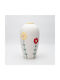 Decorative Vase White 10x7x14cm