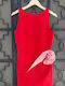 Maxi Evening Dress Rose Red