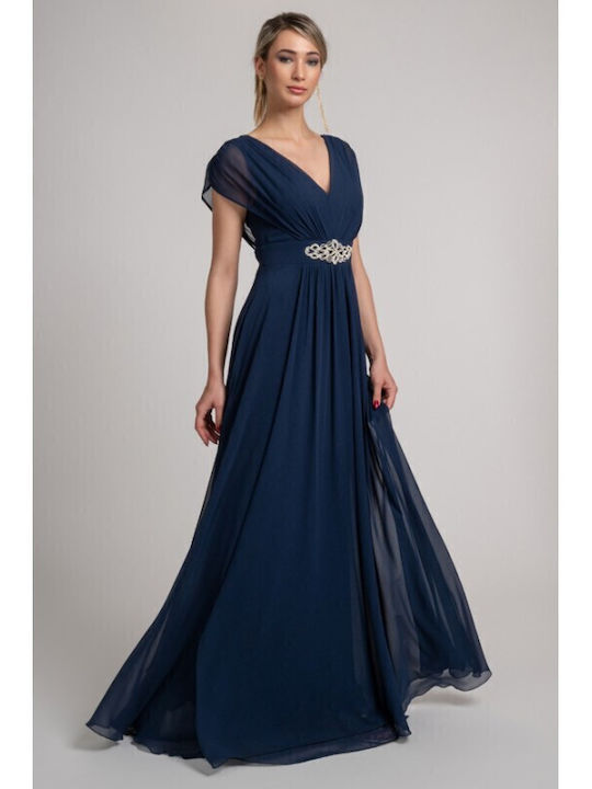 Maxi Dress for Wedding / Baptism Blue Navy