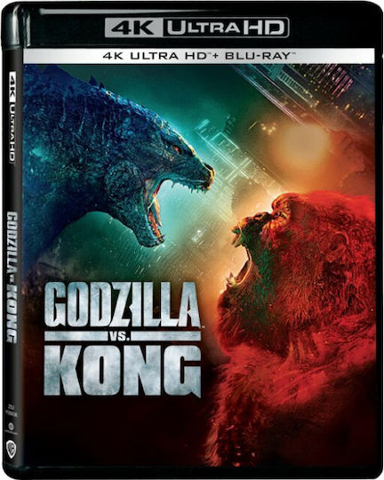 Godzilla Vs Kong 4k+2d Γκοτζιλα Vs Κονγκ 4k+2d Ελληνικο 4k Uhd Blu-ray + Blu-ray 2d