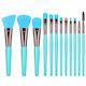 12 Stück Leuchtende Make-up Pinsel Blau