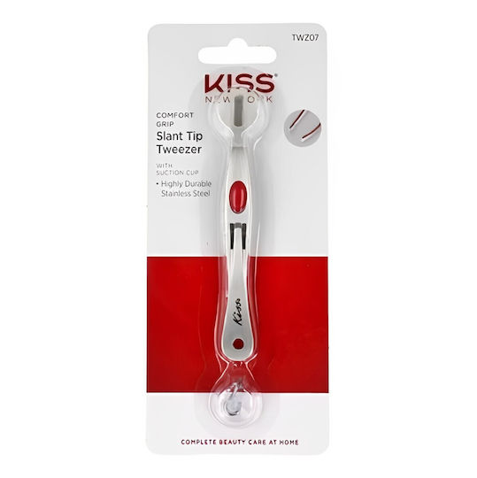Kiss Τριχολαβίδα Comfort Grip Λοξή Μύτη