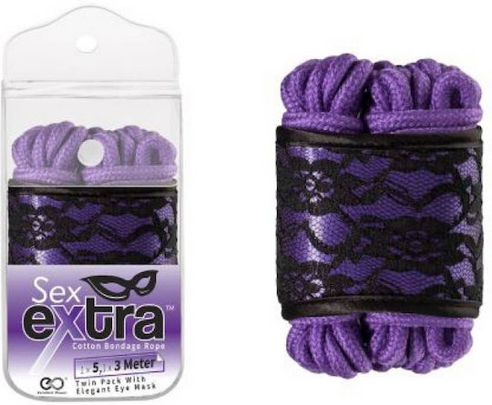 Σχοινιά Μάσκα Bdsm Kit Sex Extra Ropes Mask Purple