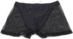 Boxer Διαφανο Μαύρο