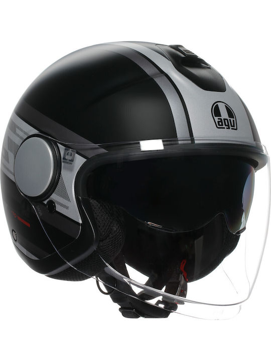 AGV Eteres Mondello Mat Black/Grey Κράνος Μηχαν...