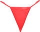 Sexy String Πέρλες Κόκκινο