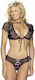 Set Top Panty Sexy Lingerie Sets Jacket Open Green