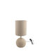 Zen Collection Lamp Metal Table Lamp with Beige Shade and Base