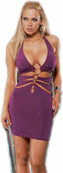 Dress W Thong Φόρεμα Σλιπ Μπορντώ
