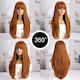 Karnevalsperücke Mit Pony Orange Get-myho-wig-521α-oem