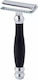 Sicherheitsrasierer Geschlossener Kamm Dreiteilig Pearl Shaving Shd-33 Schwarze