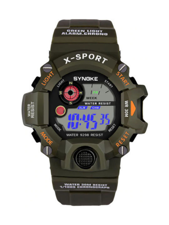 Wrist Watch 52.61mm Dial 22.12mm Army Green Strap