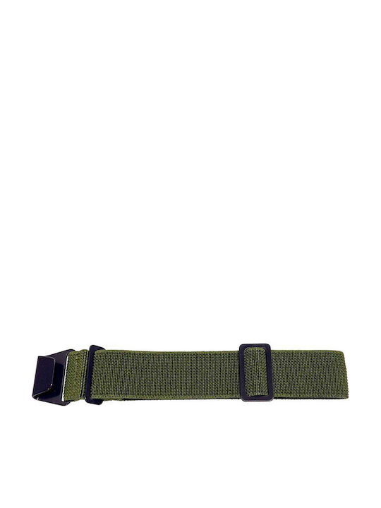 Nato Elastisches Uhrenarmband Mit Haken Grün Pvd 20mm