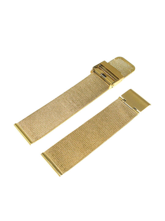Diloy Mesh05 Gold Bracelet 1.3mm 22mm