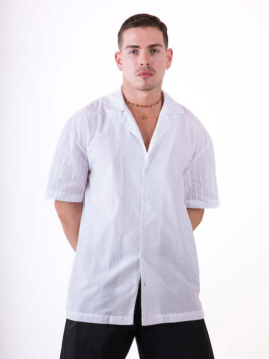 Nineteen Apparel Club Kurzärmlig Hemd White