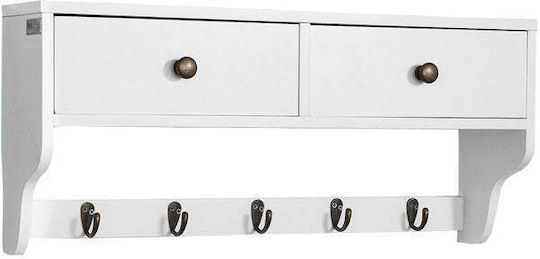 SoBuy Ξύλινη 5 Θέσεων 60x14.5x26.7cm