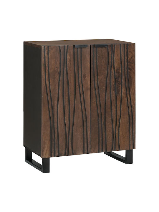 Sideboard made of Solid Wood Brown 60x33.5x75cm