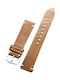 Lederriemen Retro Offen Braun 18mm