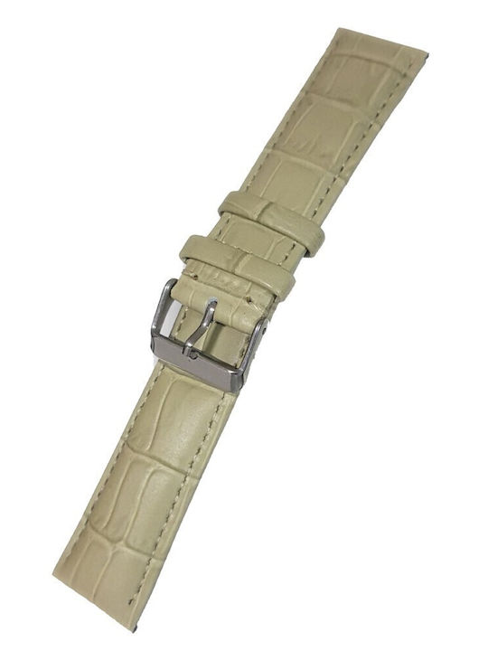 Leather Strap A-140bz 22mm Beige