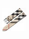 Burbery Watch Strap White Cream/Beige 18mm