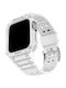 Uhrenarmband Smartwatch Apple Kunststoff Pu 8862wt 42 44 45 Mm Weiß