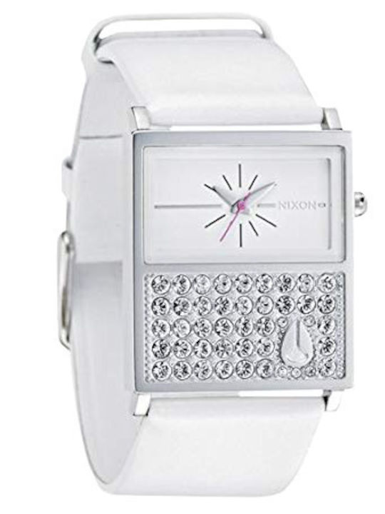 Nixon Chalet White A107-100 Leather Strap