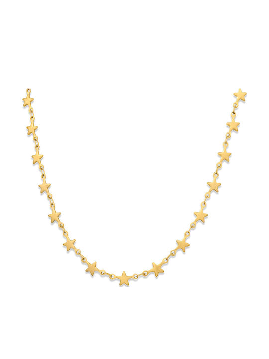 Allstar Chain Gold 6mm Stainless Steel Necklace...