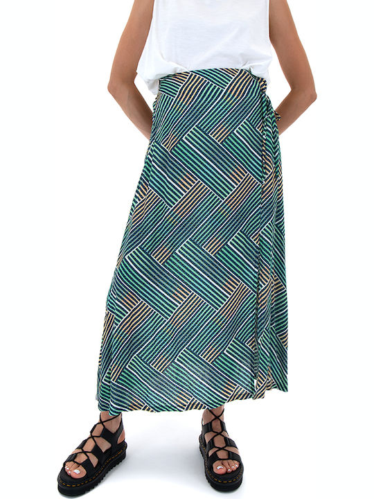 Midi Skirt Yellow, Blue, Green