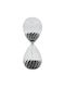 Decorative Glass Hourglass Φ6x16 Transparent With Black Sand Keskor 69831