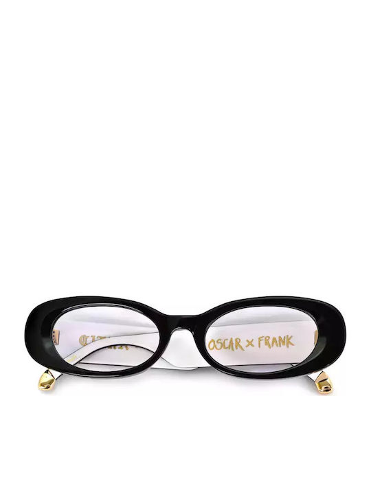 Oscar & Frank Citra Damen Sonnenbrille mit Schwarz Kunststoff Gestell und Schwarz Linse 473710