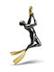 Unisex Halskette Taucher Messing Bronze
