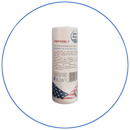 Countertop and Under Sink Water Filter Replacement 7" 5 μm