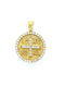 Lucky Charm Constantine Zircon Silver 925° Gold Plated