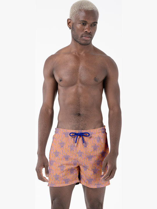 Costum De Baie Bărbați Pantaloni Scurți Somon