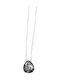 Colier Argintat Placat cu Aur Zircon Sstp1