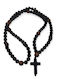 Colier Masculin Ananna Cross Negru Χαολίτη