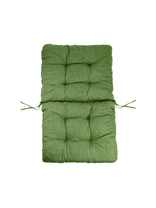 Garden Chair Cushion with Backrest Green 50x100cm