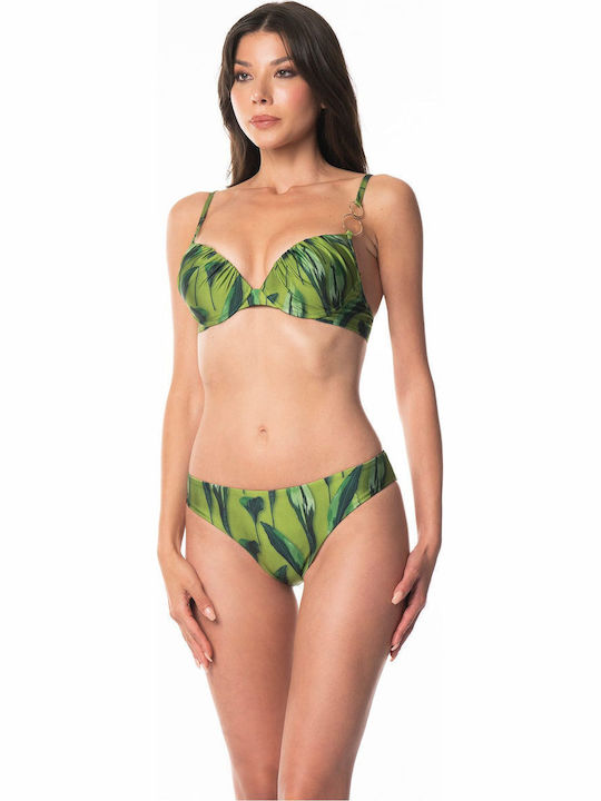 Set Bikini Push Up Πράσινο