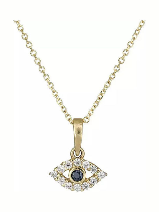 Gold Pendant Eye K14 026580 026580 Gold 14 Carats
